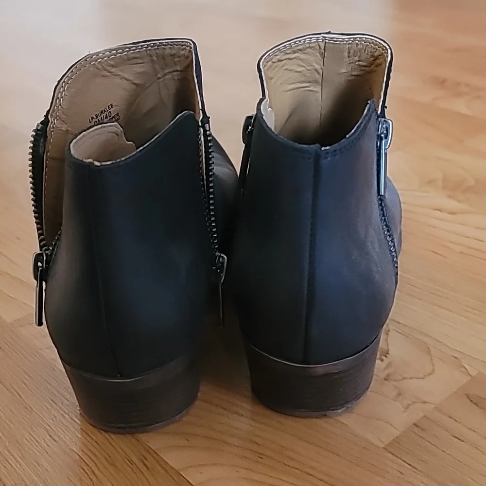 Lucky 🍀 brand Black Leather Burklee Ankle Boots size 9M/40 - Picture 5 of 7